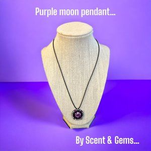 Scent & Gems, Purple moon pendant (choker)